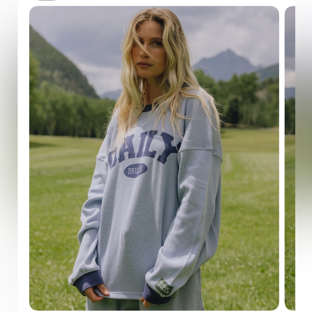Daily Drills Oversized Daily Thermal Sweatshirt